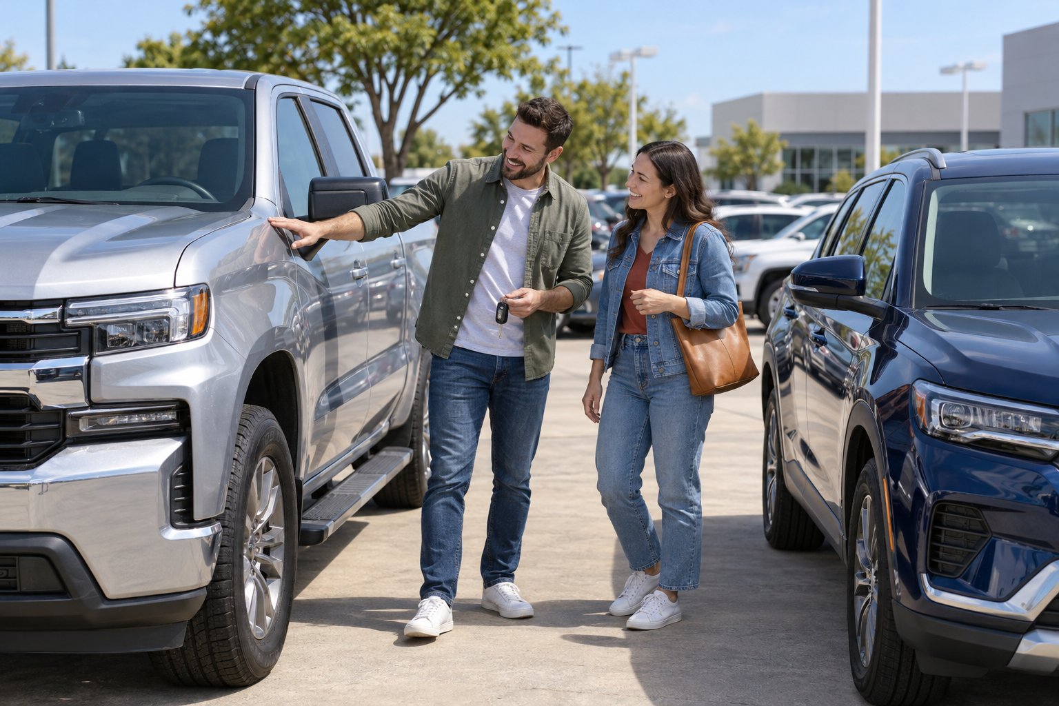 Adults considering a vehicle purchase beside trucks, SUVs, or cars