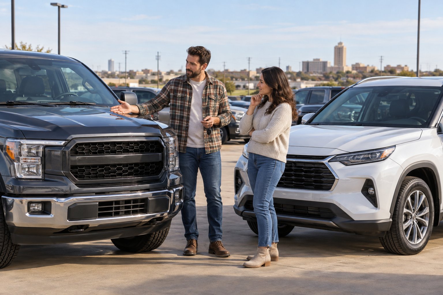 Adults considering a vehicle purchase beside trucks, SUVs, or cars