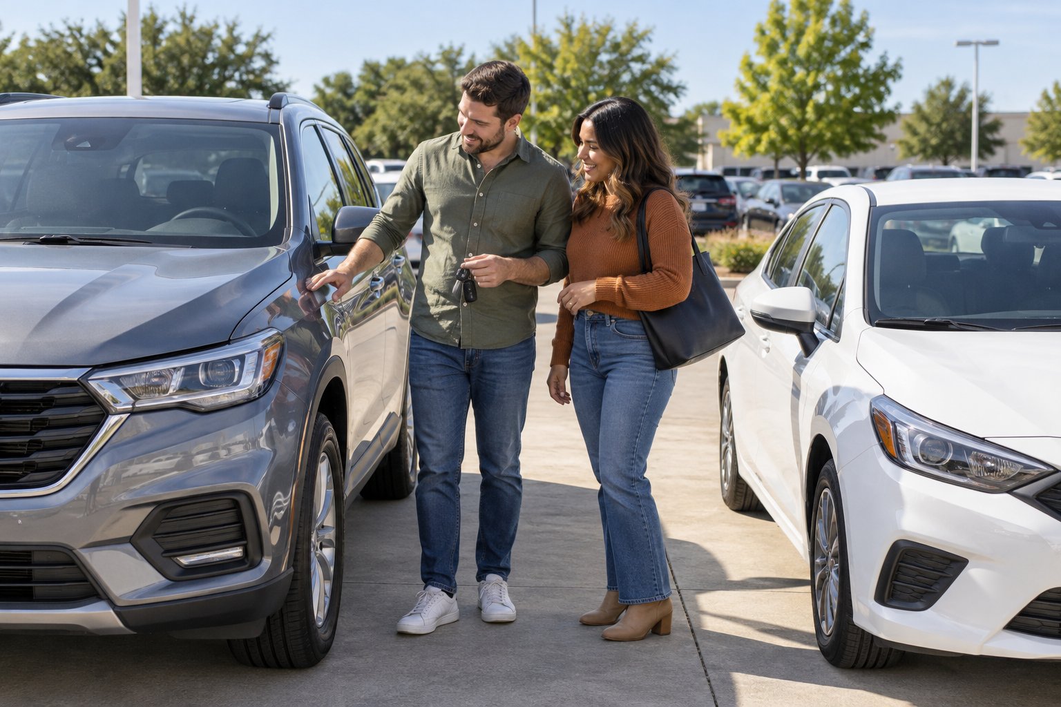 Adults considering a vehicle purchase beside trucks, SUVs, or cars