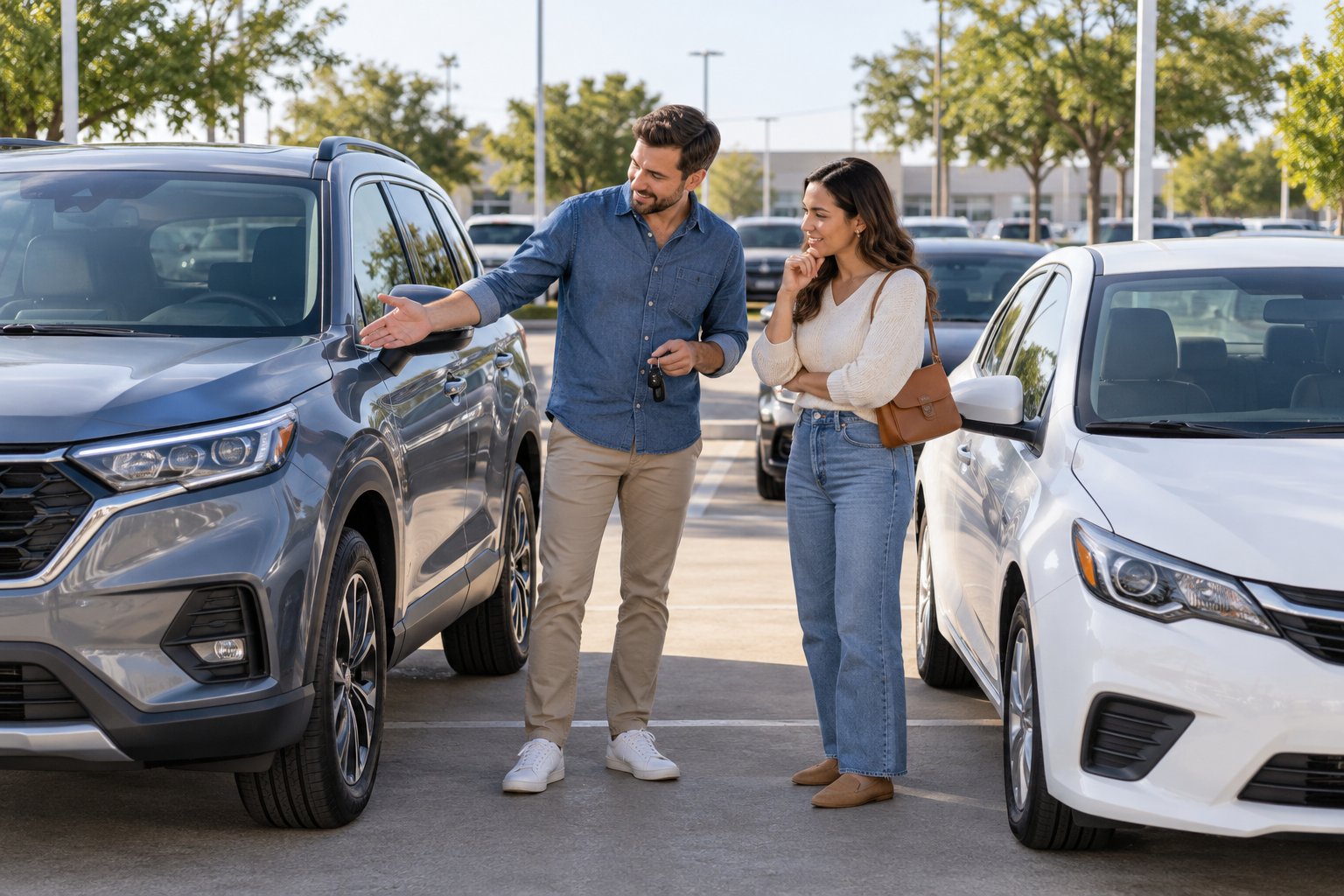 Adults considering a vehicle purchase beside trucks, SUVs, or cars