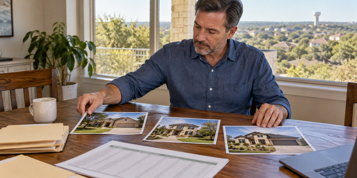 A rental owner organizing a location schedule for several houses