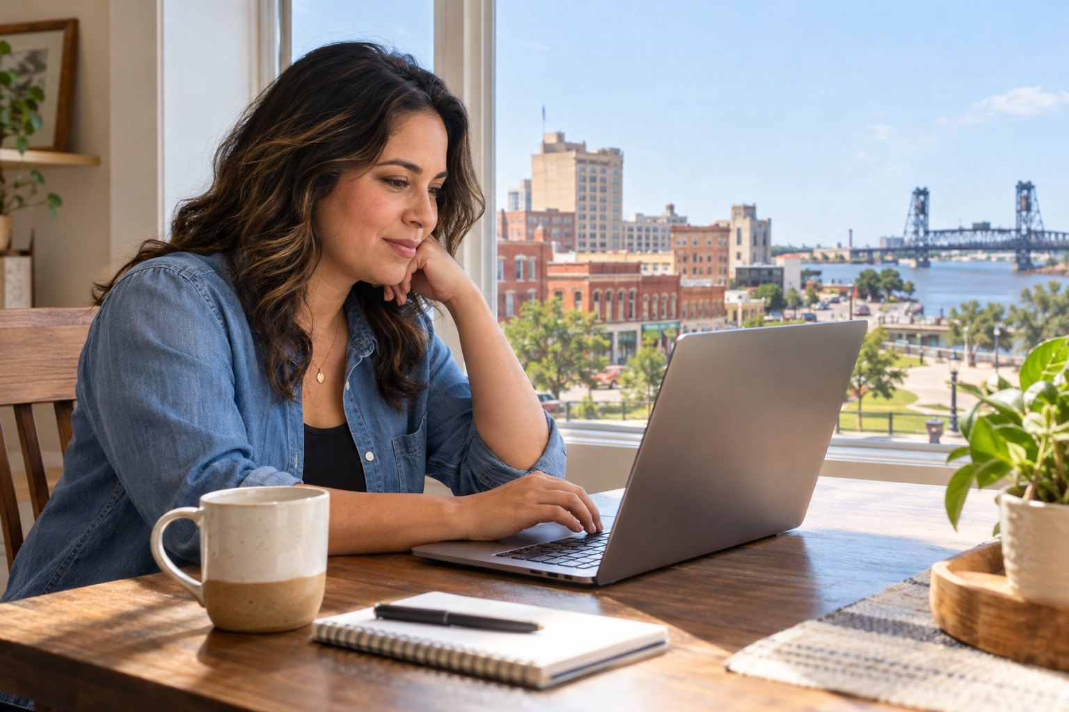 Driver reviewing non-owner coverage options online