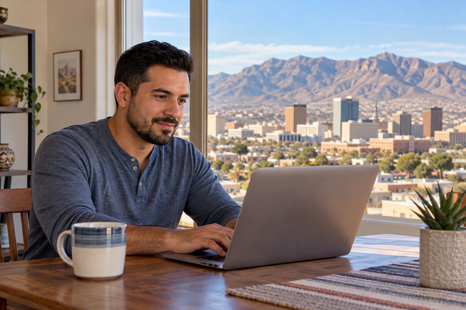Driver reviewing non-owner coverage options online