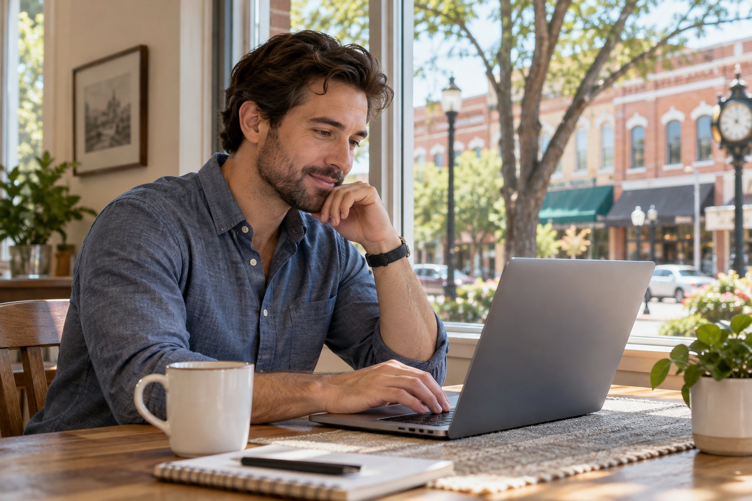 Driver reviewing non-owner coverage options online